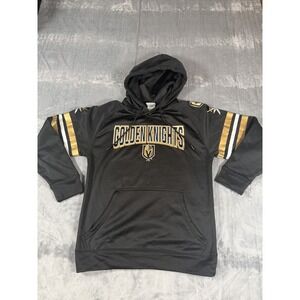 Vegas Golden Knights NHL Fanatics Black Gold Hoodie Sweatshirt Men's Size S